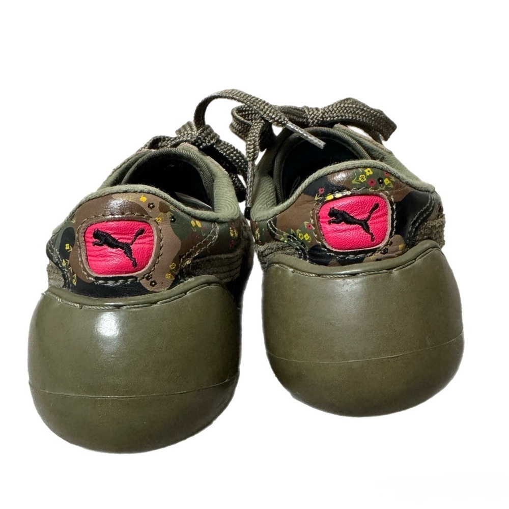 Puma X Mihara Yasuhiro Green and Brown Camouflage Sneakers - Picture 6 of 10